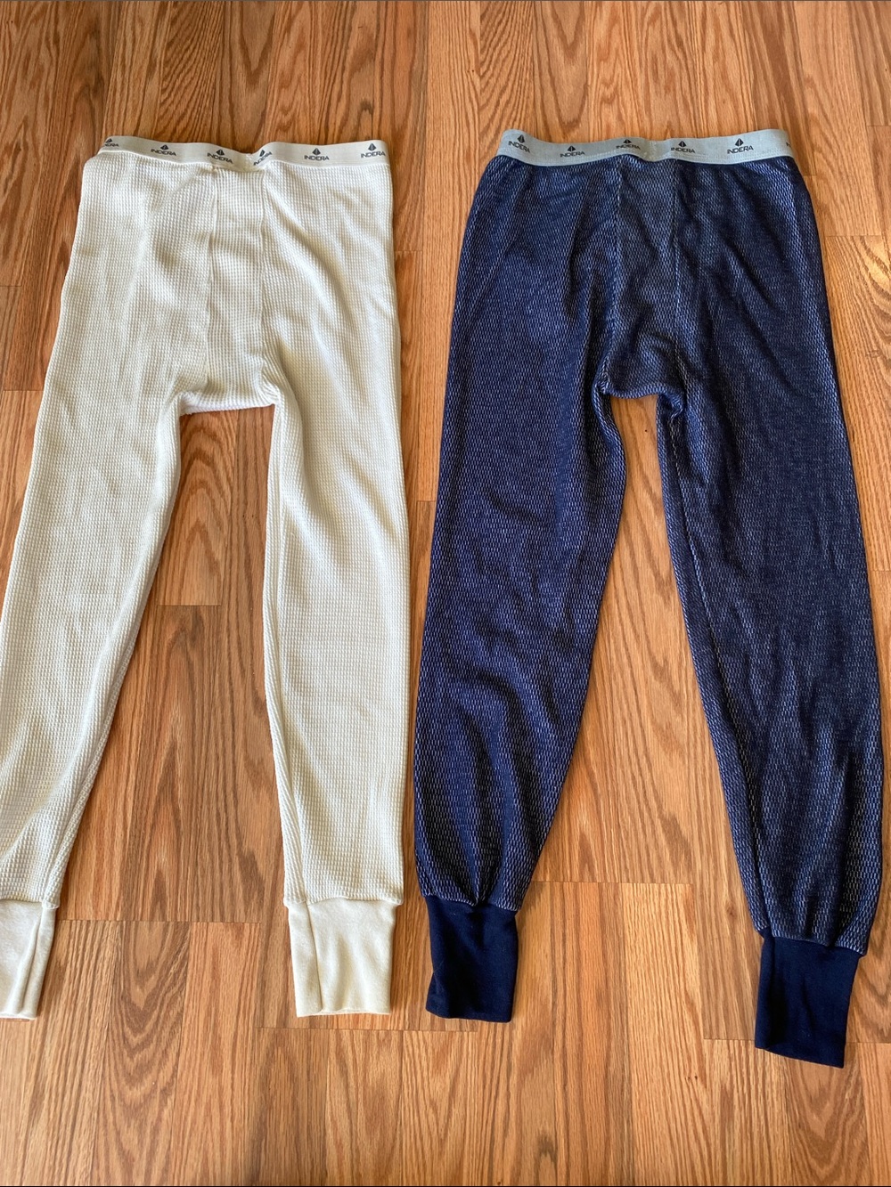 Men’s Indera Thermal Longjohns - Medium White and Navy Base Layer - Picture 10 of 10